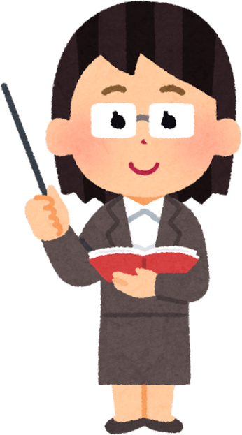 Illustration of a Little Girl Dressed as a Teacher with a Pointer and Textbook