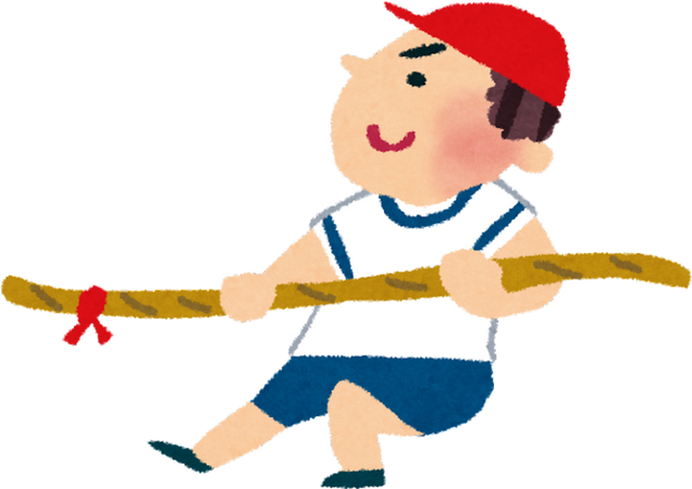 Illustration of a Red Team Member Playing Tug of War